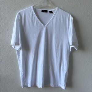Theory White Short Sleeve Pima Cotton Men XL Tee Classic‎ Essential Staple Soft